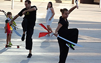 Exhibición de artes marciales
